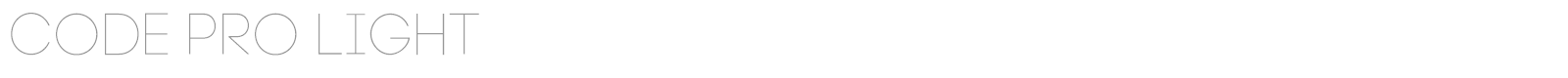 Code Pro Light font preview